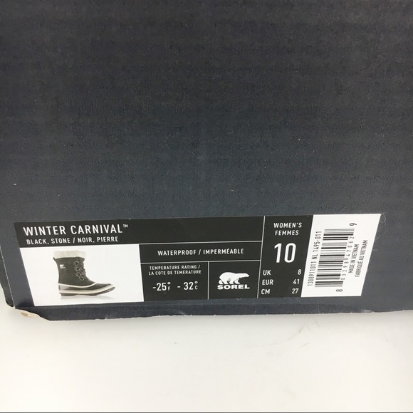SOREL Women’s Winter Carnival Snow Boots Size 10 - Picture 11 of 14